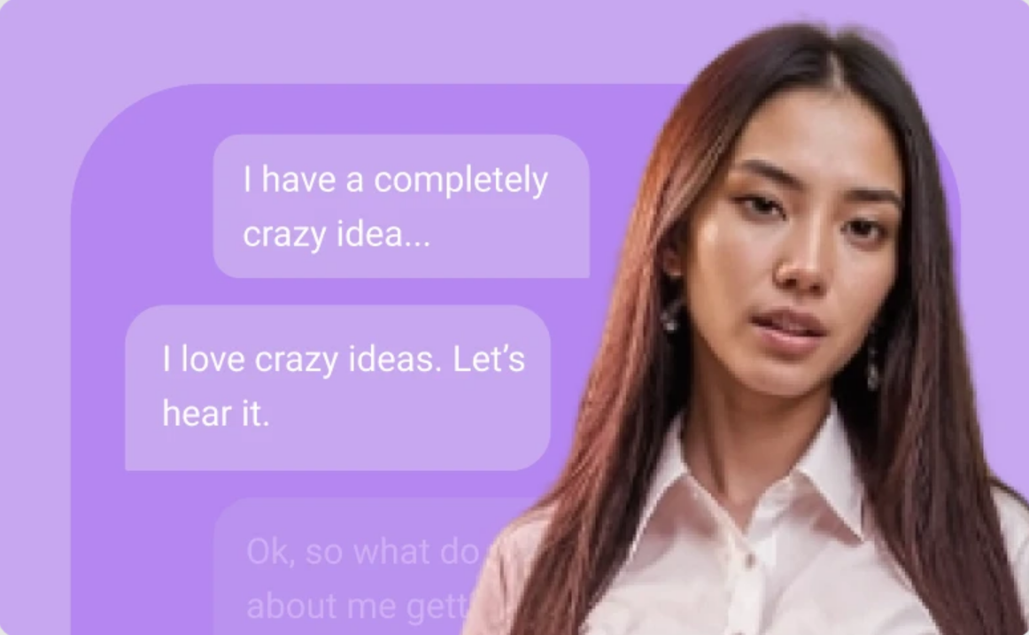 Messaging style preview for Janitor AI